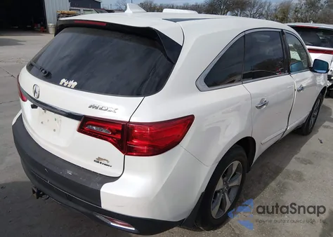 2014 Acura Mdx из США, поврежденный, VIN 5FRYD4H28EB013624